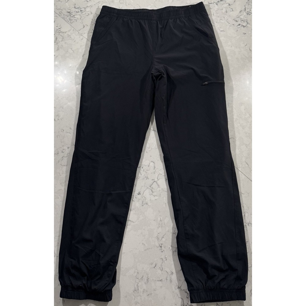 Eddie Bauer Fleece Lined Pants Womens 12 Black Hiking Outdoor Winter 1802565